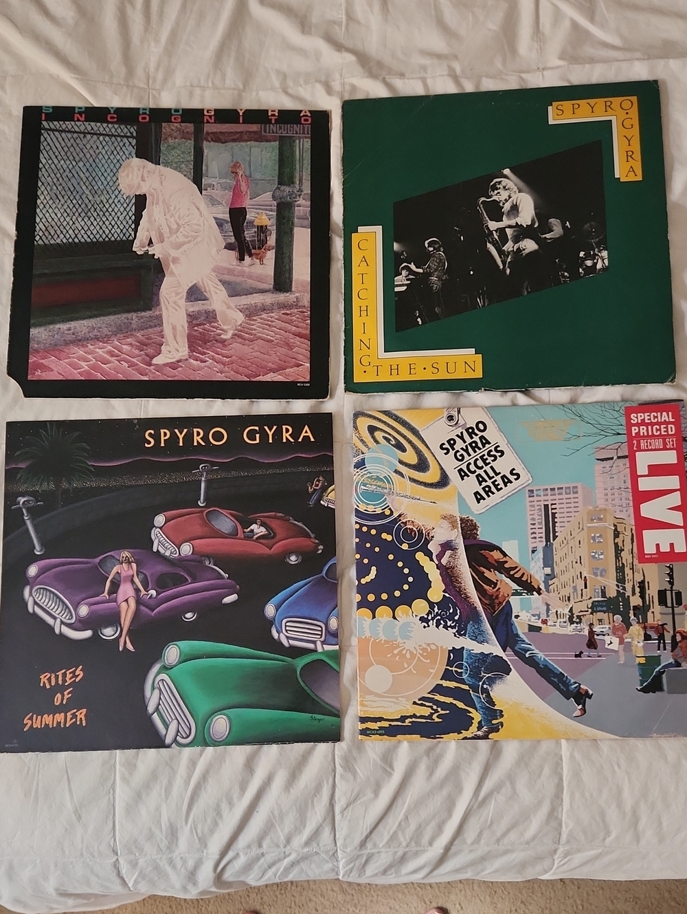 Spyro Gyra 4 Vinyl Record Lot - Multi-Color Covers